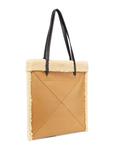 3.1 Phillip Lim Women's Slim Shearling-Trimmed Leather Tote Bag - Camel | Thumbnail 3 3.1 Phillip Lim Women's Slim Shearling-Trimmed Leather Tote Bag - Camel | Thumbnail 3