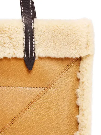 3.1 Phillip Lim Women's Slim Shearling-Trimmed Leather Tote Bag - Camel | Thumbnail 6 3.1 Phillip Lim Women's Slim Shearling-Trimmed Leather Tote Bag - Camel | Thumbnail 6