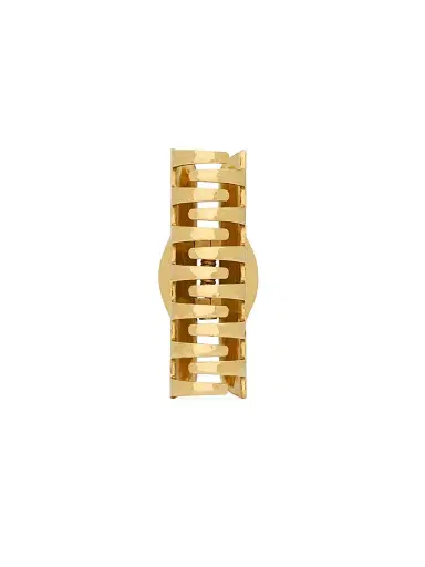 Saint Laurent Women's Cassandre Claw Clip in Hammered Metal | Thumbnail 3 Saint Laurent Women's Cassandre Claw Clip in Hammered Metal | Thumbnail 3