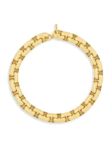 Saint Laurent Women's Chunky Chain Necklace in Metal - Aged Brass Gold | Thumbnail 1 Saint Laurent Women's Chunky Chain Necklace in Metal - Aged Brass Gold | Thumbnail 1