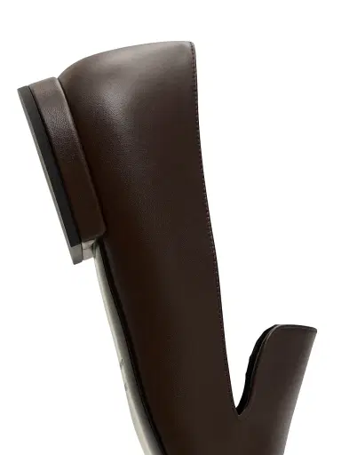 Loulou de Saison Women's Carole Leather Loafers - Brown - Size 9 | Thumbnail 5