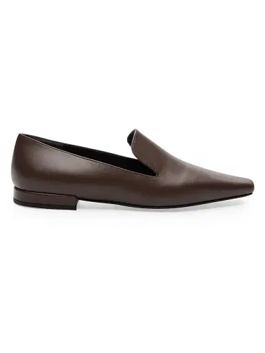 Loulou de Saison Women's Carole Leather Loafers - Brown - Size 9 | Thumbnail 1