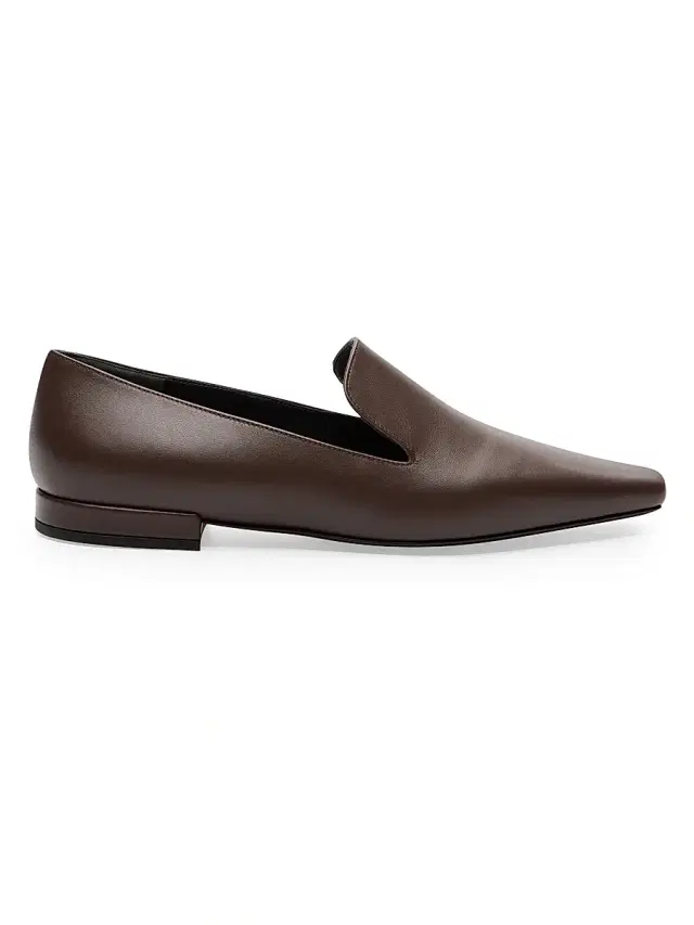 Loulou de Saison Women's Carole Leather Loafers - Brown