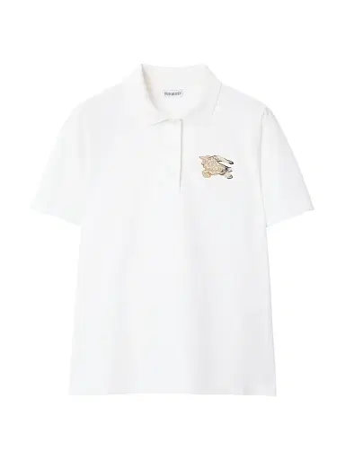 Burberry Women's Priscilla EKD Polo Shirt - Chalk - Size XS | Thumbnail 1