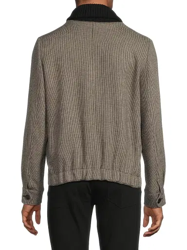 Paul Smith Men's Tribute to Photography Baseball Jacket - Grey Beige | Thumbnail 5 Paul Smith Men's Tribute to Photography Baseball Jacket - Grey Beige | Thumbnail 5