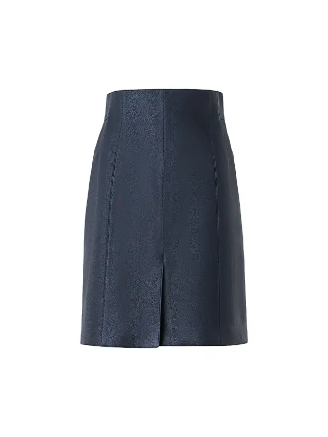 Akris Women's Leather Short Skirt - Denim
