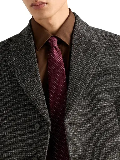 Prada Men's Silk Tie - Dark Red | Thumbnail 2