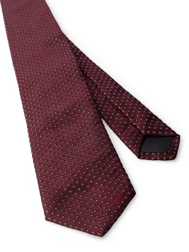 Prada Men's Silk Tie - Dark Red | Thumbnail 4