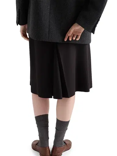 Prada Women's Sablé Satin Skirt - Black | Thumbnail 4