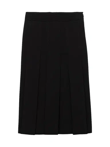 Prada Women's Sablé Satin Skirt - Black | Thumbnail 1