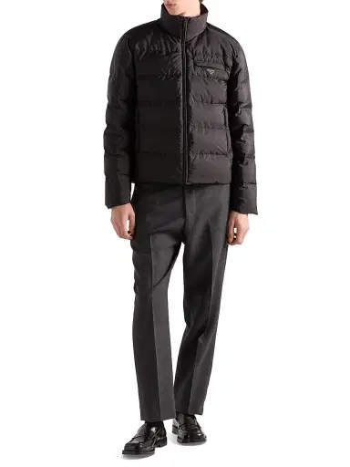 Prada Men's Medium-Weight Re-Nylon Down Jacket - Black - Size 50 | Thumbnail 5 Prada Men's Medium-Weight Re-Nylon Down Jacket - Black - Size 50 | Thumbnail 5