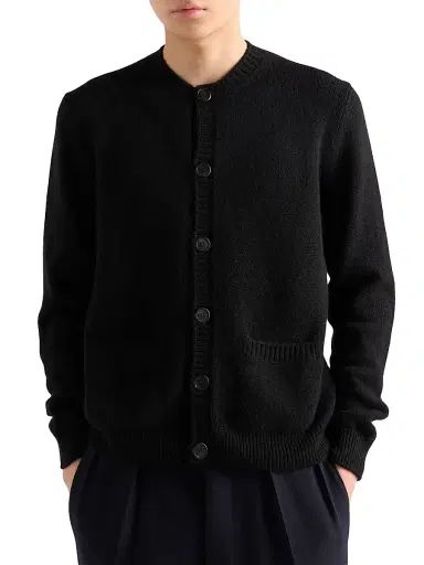 Prada Men's Cashmere Cardigan - Black | Thumbnail 2 Prada Men's Cashmere Cardigan - Black | Thumbnail 2