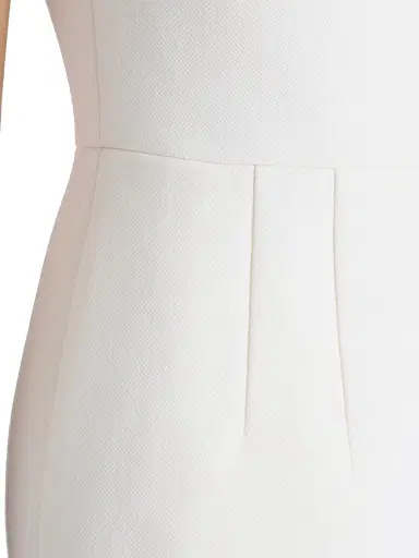 Prada Women's Natté Minidress - White | Thumbnail 5 Prada Women's Natté Minidress - White | Thumbnail 5