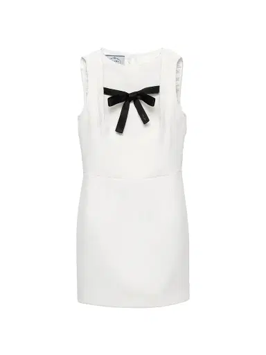 Prada Women's Natté Minidress - White | Thumbnail 1 Prada Women's Natté Minidress - White | Thumbnail 1