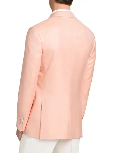 Stefano Ricci Men's Classic 2 Button Blazer in Cashmere and Silk - Orange - Size 40 | Thumbnail 2 Stefano Ricci Men's Classic 2 Button Blazer in Cashmere and Silk - Orange - Size 40 | Thumbnail 2