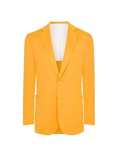 Stefano Ricci Men's Daywear Cashmere 2 Button Knit Blazer - Ocre - Size 46 | Thumbnail 1