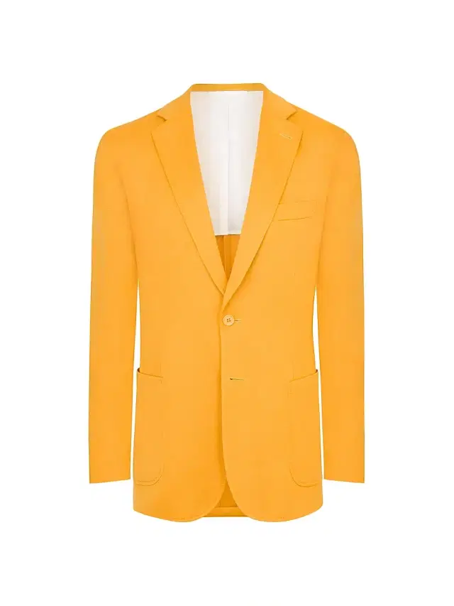 Stefano Ricci Men's Daywear Cashmere 2 Button Knit Blazer - Ocre