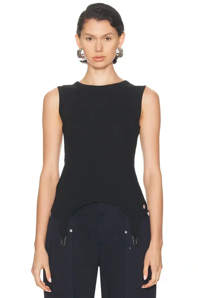 Jean Paul Gaultier Lingerie Garter Ribbed Tank Top