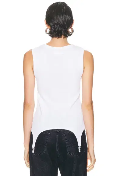 Jean Paul Gaultier Lingerie Garter Ribbed Tank Top | Thumbnail 3