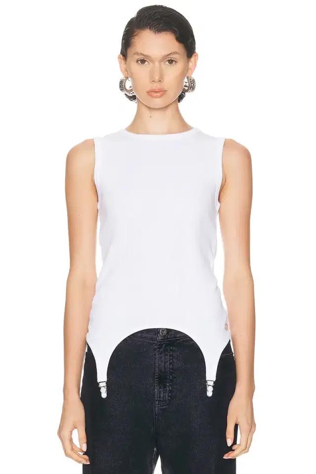 Jean Paul Gaultier Lingerie Garter Ribbed Tank Top