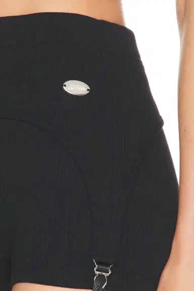 Jean Paul Gaultier Lingerie Garter Ribbed Mini Short | Thumbnail 6