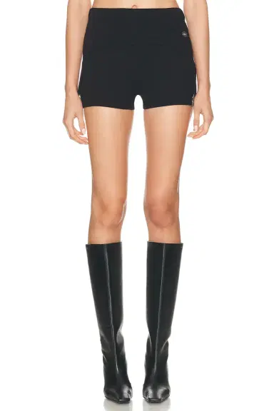 Jean Paul Gaultier Lingerie Garter Ribbed Mini Short | Thumbnail 1