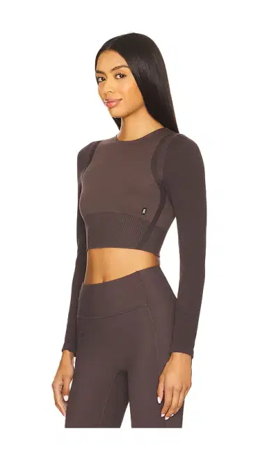 On Studio Knit Crop Long Sleeve Top | Thumbnail 2