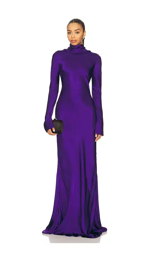 Alejandra Alonso Rojas Maxi Cowl Back Dress