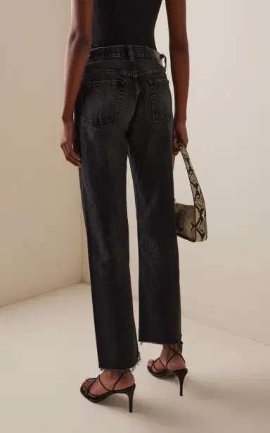 Moussy Vintage Glencoe High-Rise Straight-Leg Jeans | Thumbnail 4
