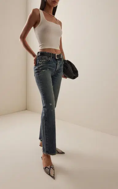 Moussy Vintage Bartow Mid-Rise Straight-Leg Jeans | Thumbnail 2 Moussy Vintage Bartow Mid-Rise Straight-Leg Jeans | Thumbnail 2