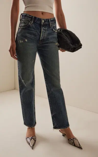 Moussy Vintage Bartow Mid-Rise Straight-Leg Jeans | Thumbnail 3 Moussy Vintage Bartow Mid-Rise Straight-Leg Jeans | Thumbnail 3