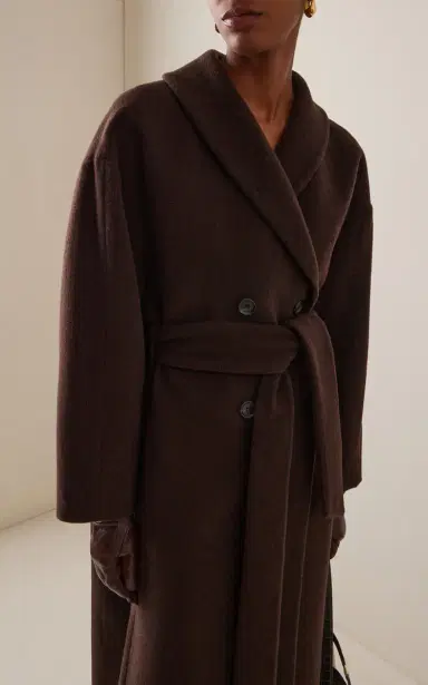 House of Dagmar Relaxed Wool-Blend Coat | Thumbnail 3