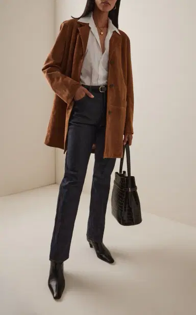 House of Dagmar Stretch Mid-Rise Straight-Leg Jeans | Thumbnail 2