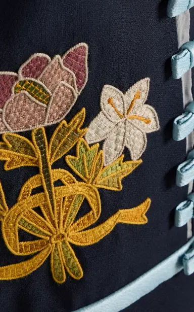 Valentino Garavani Embroidered Virgin-Wool Blend Mini Skirt | Thumbnail 5
