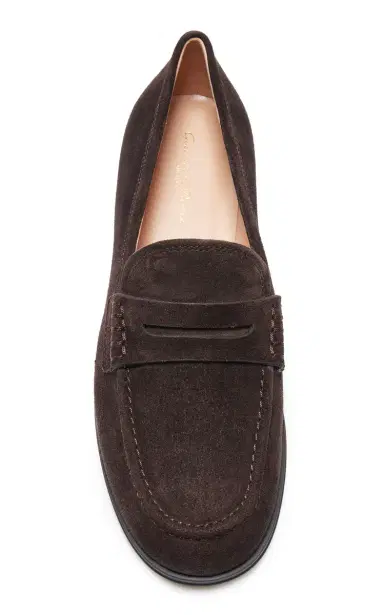 Gianvito Rossi Georgie Suede Loafers | Thumbnail 3