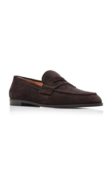 Gianvito Rossi Georgie Suede Loafers | Thumbnail 5