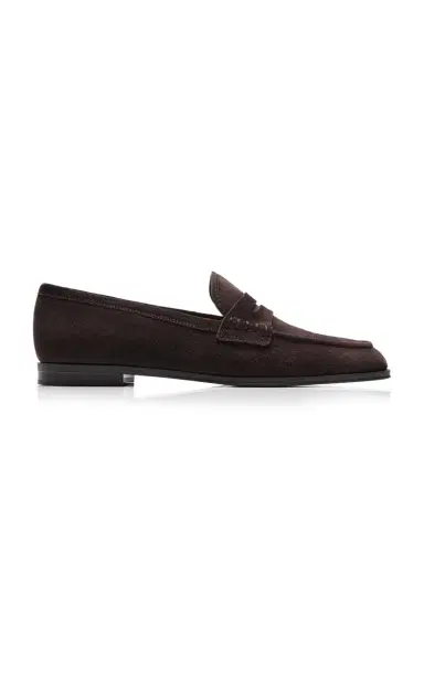 Gianvito Rossi Georgie Suede Loafers | Thumbnail 1