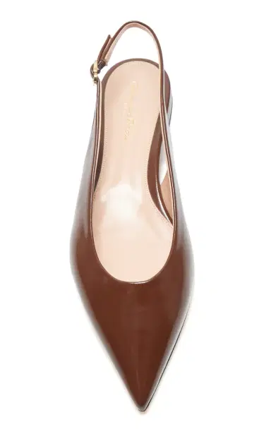 Gianvito Rossi Robbie Leather Slingback Flats | Thumbnail 3 Gianvito Rossi Robbie Leather Slingback Flats | Thumbnail 3