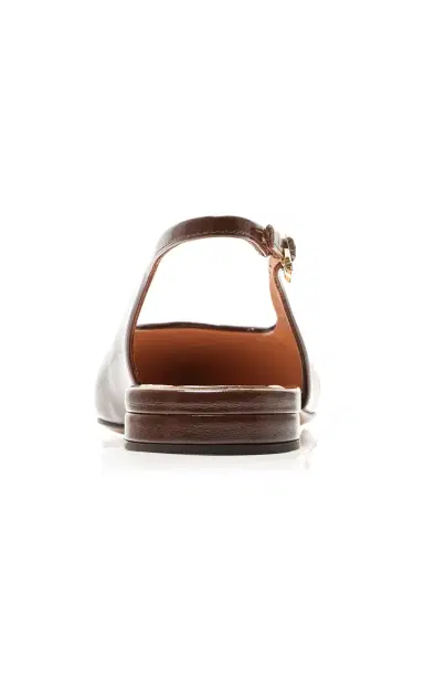 Gianvito Rossi Robbie Leather Slingback Flats | Thumbnail 4 Gianvito Rossi Robbie Leather Slingback Flats | Thumbnail 4