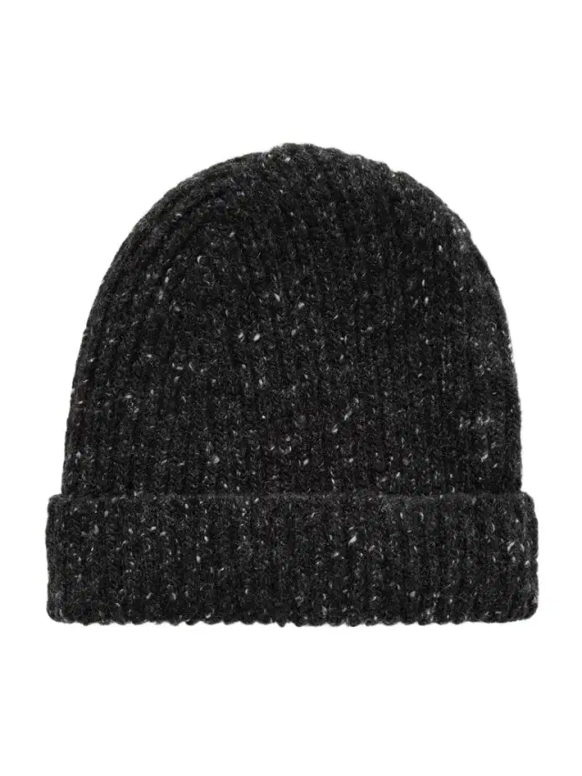 Ribbed Donegal Cashmere Beanie - Men