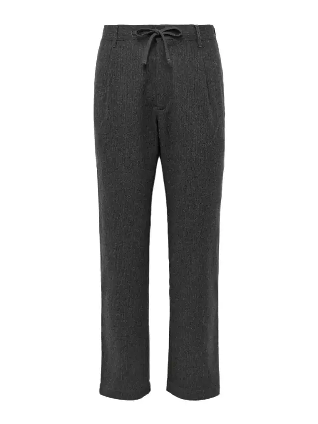 Tanker Straight-Leg Wool-Blend Drawstring Trousers - Men