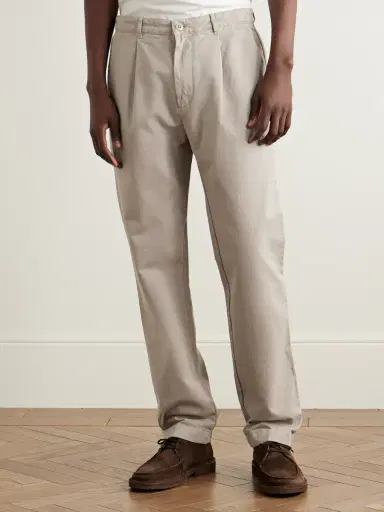 Hartford Tommy Straight-Leg Cotton-Twill Trousers - Men | Thumbnail 3