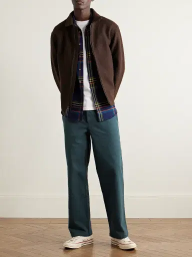 Portuguese Flannel Labura Straight-Leg Organic Cotton-Blend Twill Trousers - Men | Thumbnail 2 Portuguese Flannel Labura Straight-Leg Organic Cotton-Blend Twill Trousers - Men | Thumbnail 2