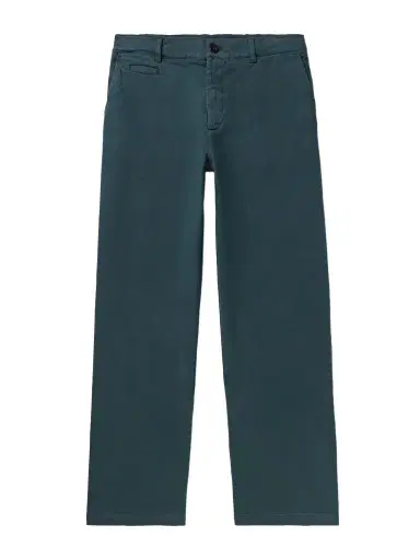 Portuguese Flannel Labura Straight-Leg Organic Cotton-Blend Twill Trousers - Men | Thumbnail 1 Portuguese Flannel Labura Straight-Leg Organic Cotton-Blend Twill Trousers - Men | Thumbnail 1