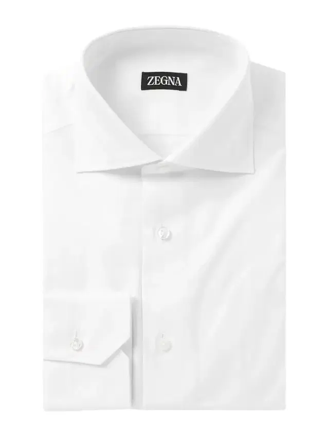 Cutaway-Collar Cotton-Piqué Shirt - Men