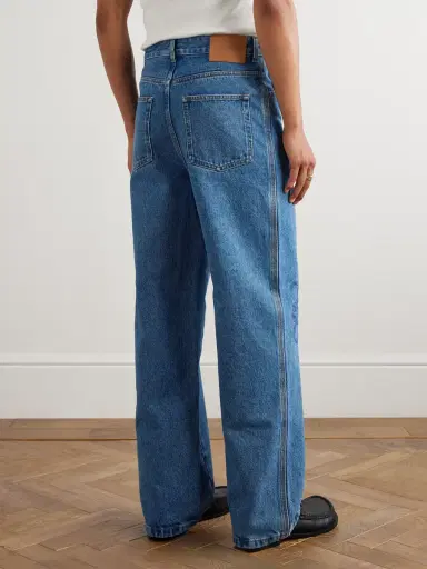 Loewe Anagram Wide-Leg Logo-Embroidered Jeans - Men | Thumbnail 4 Loewe Anagram Wide-Leg Logo-Embroidered Jeans - Men | Thumbnail 4