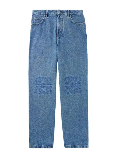 Loewe Anagram Wide-Leg Logo-Embroidered Jeans - Men | Thumbnail 1 Loewe Anagram Wide-Leg Logo-Embroidered Jeans - Men | Thumbnail 1
