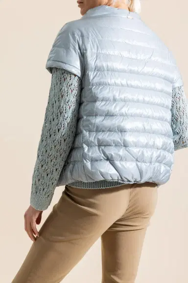 HERNO Iconico Emilia Cap Sleeve - Blue Grey | Thumbnail 4 HERNO Iconico Emilia Cap Sleeve - Blue Grey | Thumbnail 4