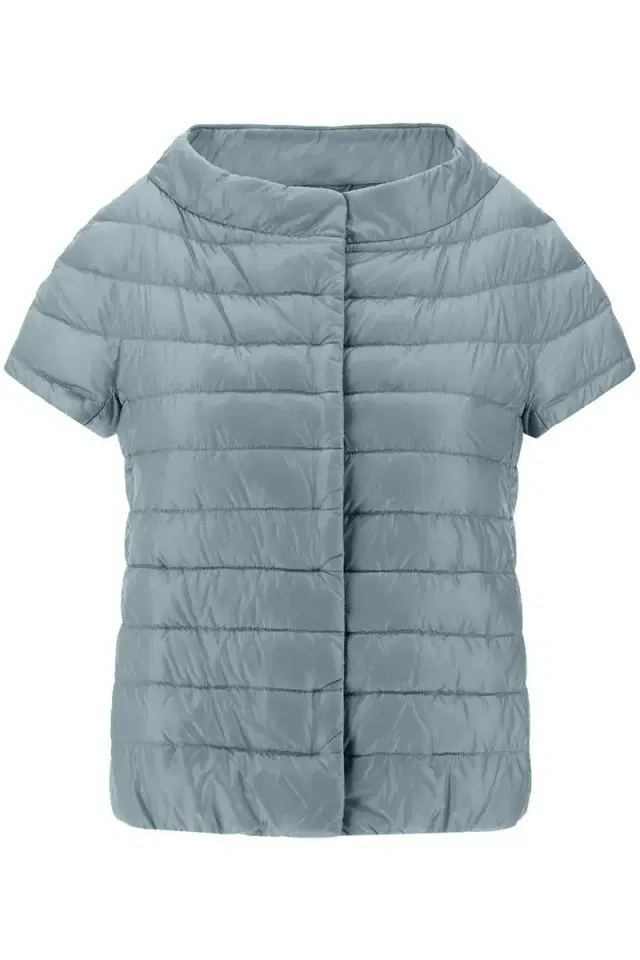 HERNO Iconico Emilia Cap Sleeve - Blue Grey