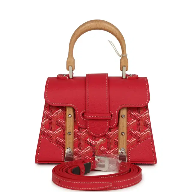 goyard Goyard Goyardine Canvas Fuchsia Saigon Structure Nano Palladium Hardware